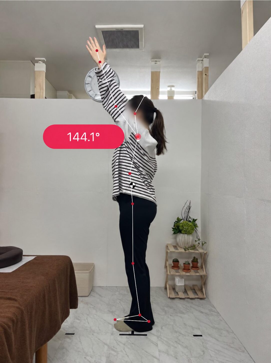 腕上げの動きの記録 02 Before（顔ぼかし済み）