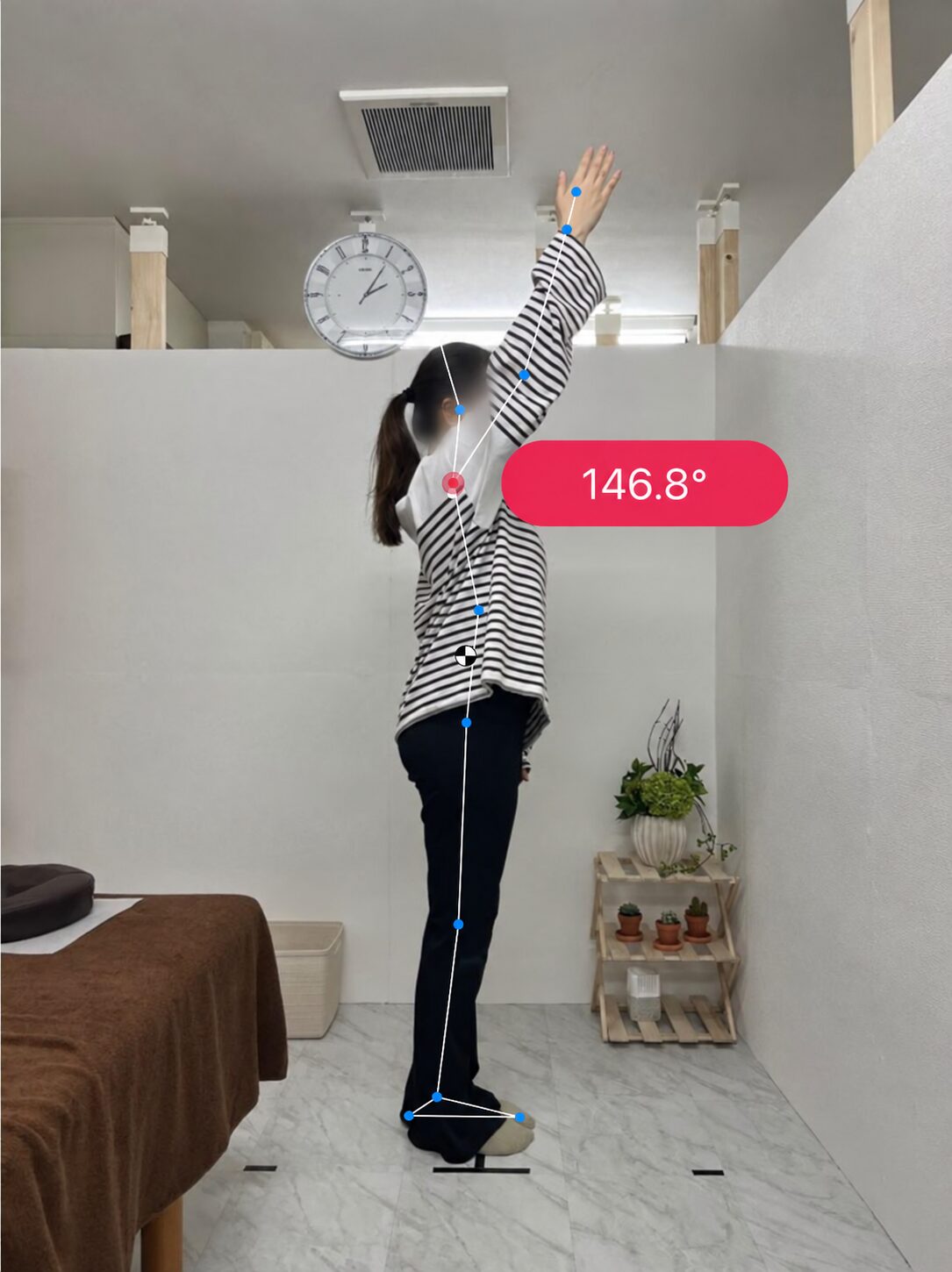 腕上げの動きの記録 03 Before（顔ぼかし済み）